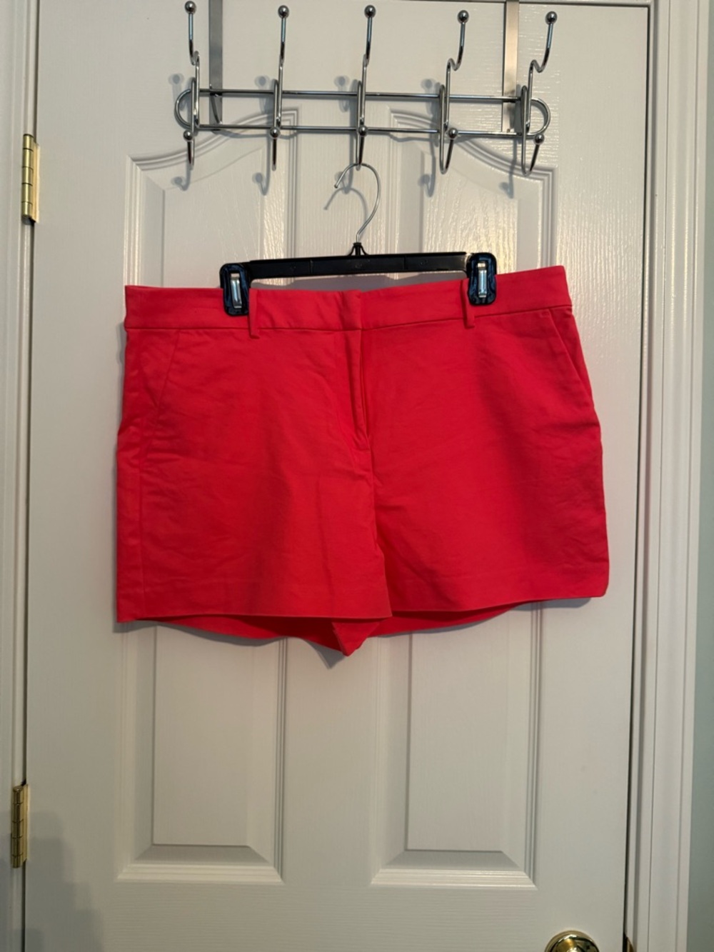 LOFT Vibrant Pink Tailored Cotton Bermuda Shorts